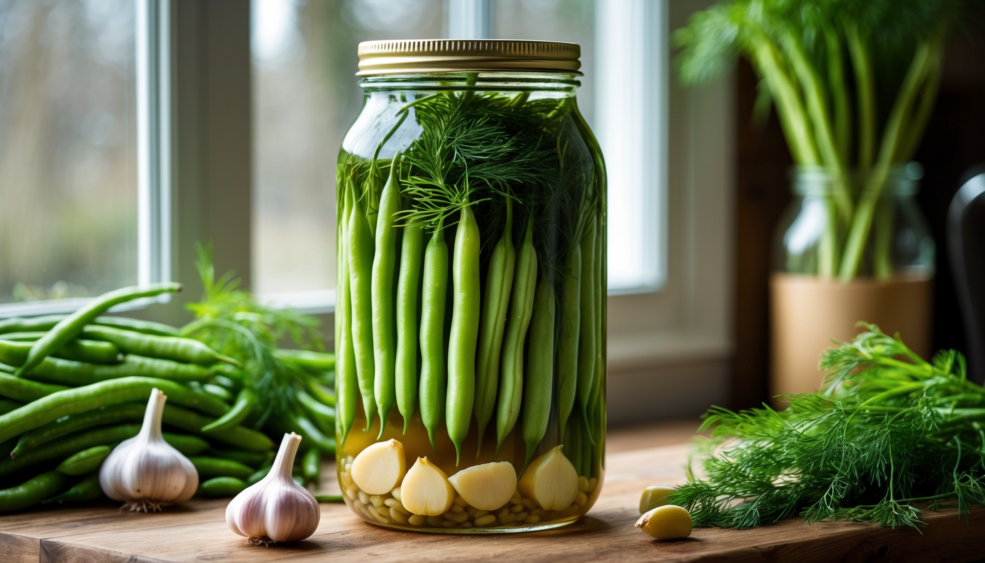Fermented Green Beans (Dilly Beans)