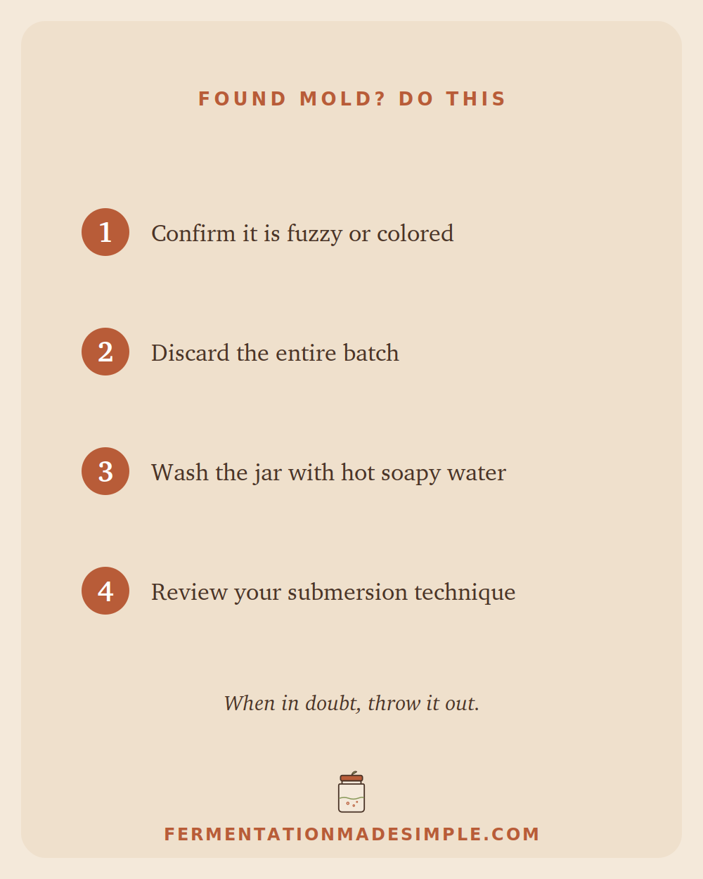 Found mold? What to do