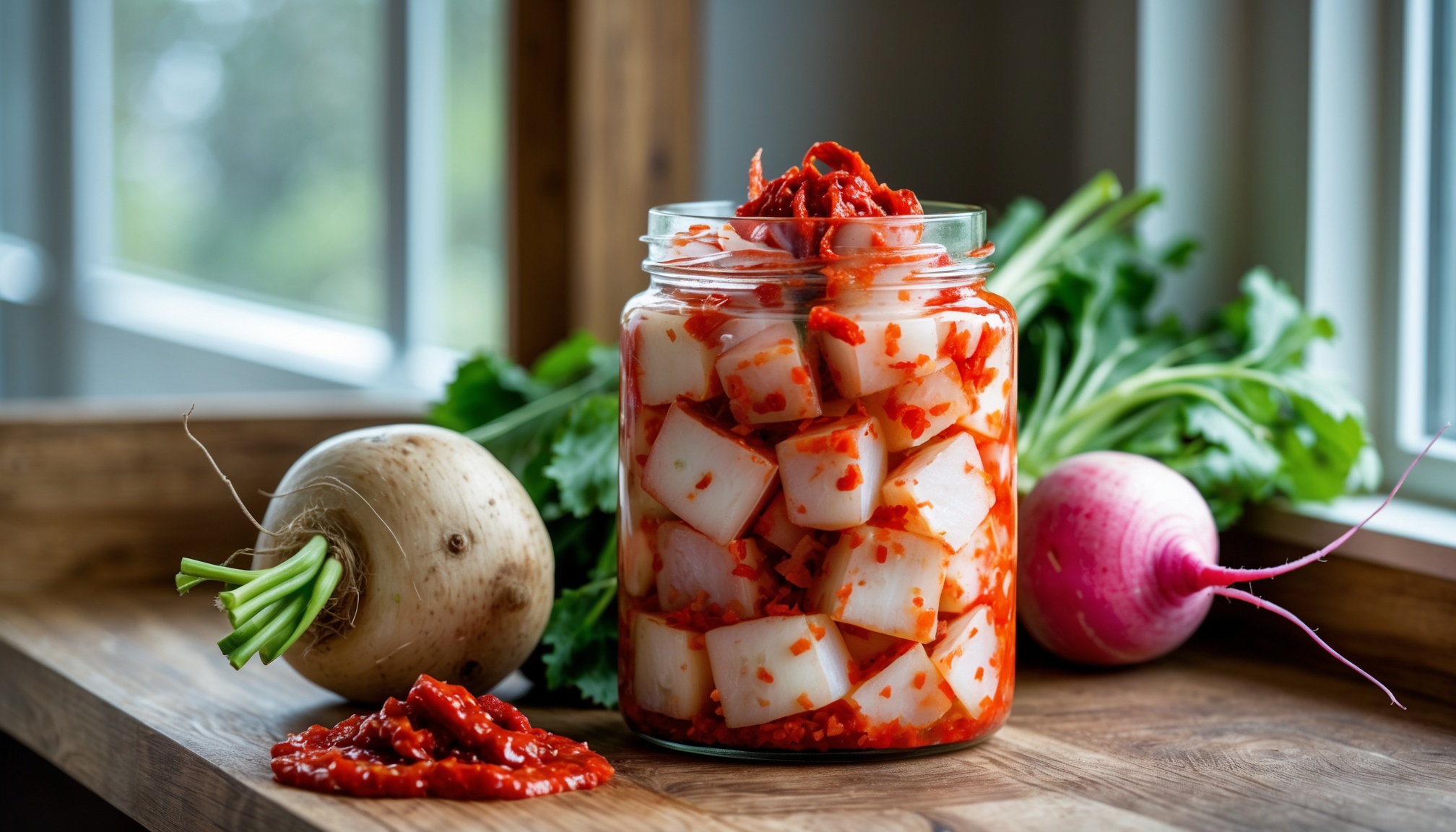 Kkakdugi (Cubed Radish Kimchi)