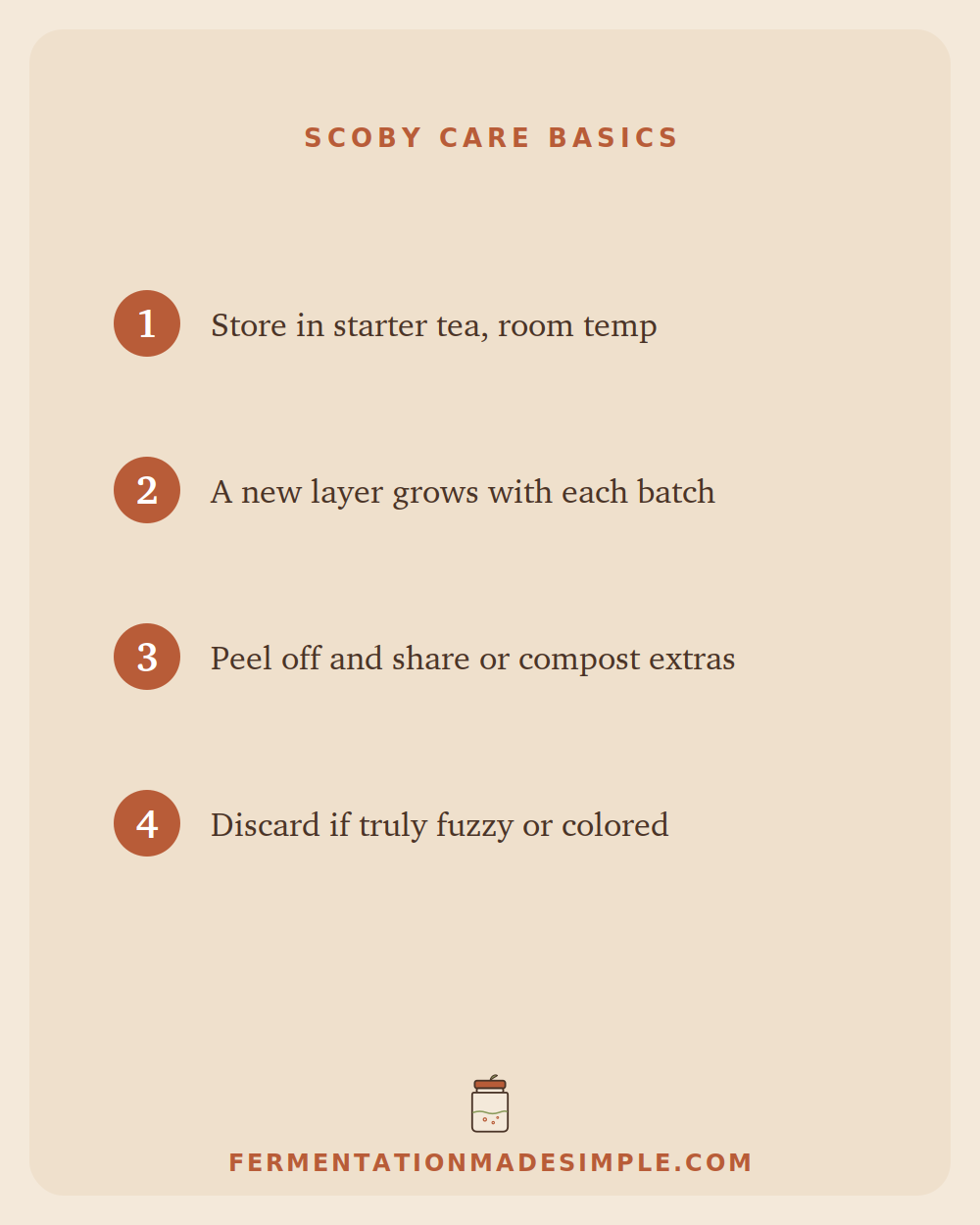 SCOBY care basics